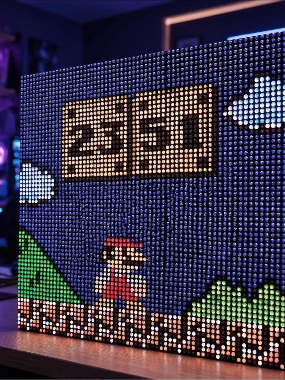 *Nintendo’s Super Mario Animated Pixel Art Wall Clock*